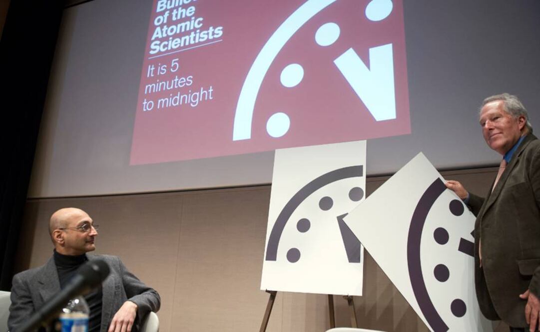 Lo más cerca que el reloj ha estado de la medianoche fue en 1953, a sólo dos minutos. Foto: AP