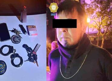 Cae falso policía que extorsionaba a transeúntes y turistas en inmediaciones del Monumento a la Revolución