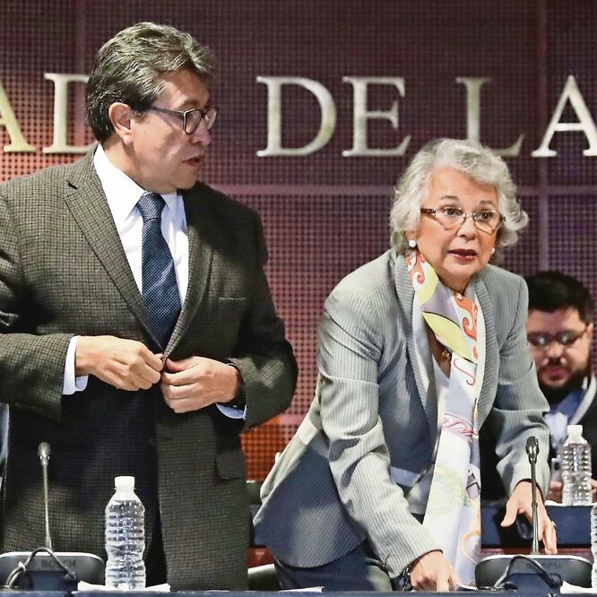 El senador Ricardo Monreal y la futura secretaria de Gobernación, Olga Sánch ez, dijeron que la Guardia Nacional se ha utilizado en el pasado por otros países. ARCHIVO EL UNIVERSAL