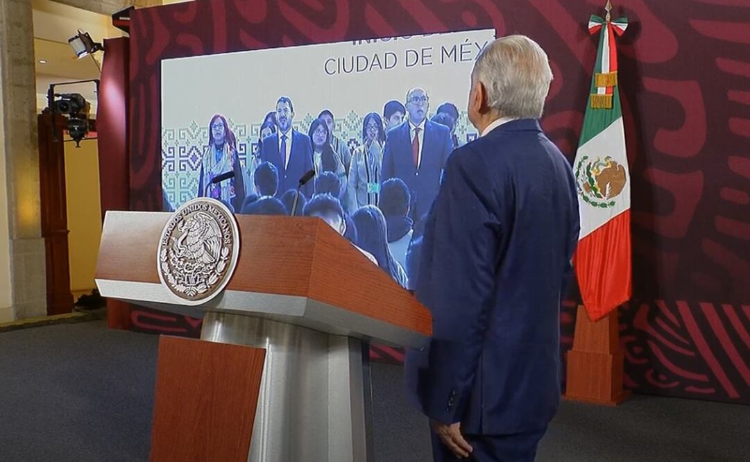 López Obrador hizo un enlace para observar el regreso a clases. Foto: Captura