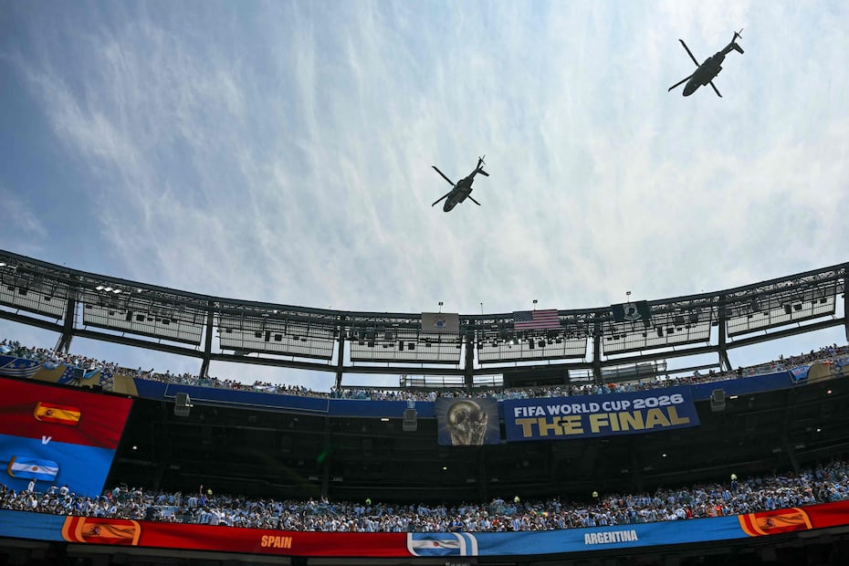 Donald Trump llega al Estadio Nueva York-Nueva Jersey para ver la final del Mundial de 2026 - Foto: AFP