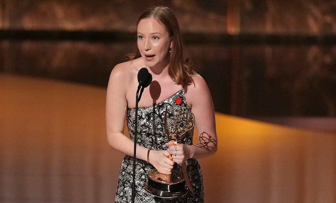 Hannah Einbinder se convirtió en tendencia en las redes sociales por su discurso de aceptación. Foto: AP.