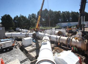 La “K invertida”, pieza clave en trabajos del Cutzamala, abandonada tras falla de conexión