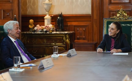 Sheinbaum se reúne con Jamie Dimon, CEO de J.P. Morgan; dialogan sobre "perspectivas favorables para México"