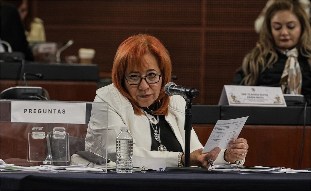 Rosario Piedra Ibarra comparece en el Senado, busca reelección en la CNDH. Foto: Gabriel Pano/EL UNIVERSAL