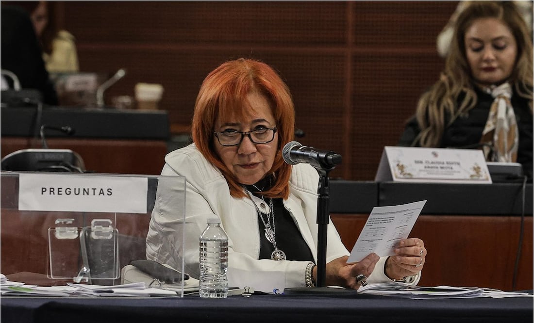 Rosario Piedra Ibarra comparece en el Senado, busca reelección en la CNDH. Foto: Gabriel Pano/EL UNIVERSAL