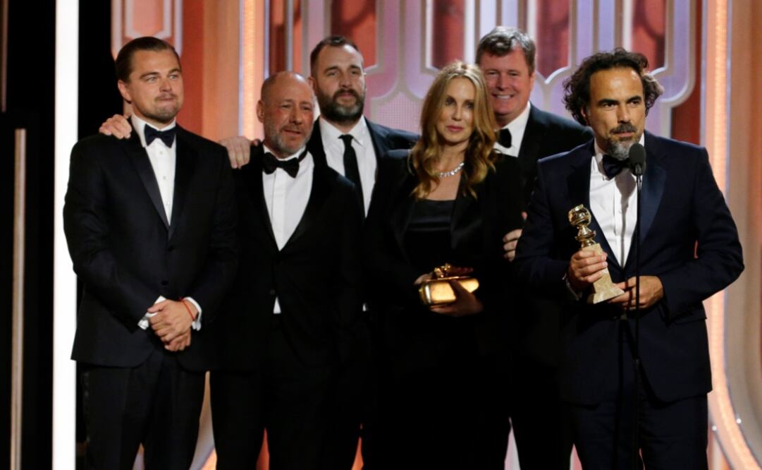 Alejandro González Iñárritu se llevó la noche del Globo de Oro con su cinta The Revenant, que obtuvo los premios de Mejor Película, Mejor Director y Mejor Actor  Foto: AP