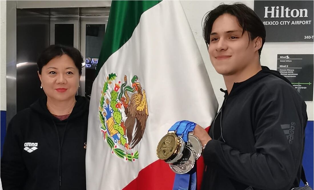 Osmar Olvera, campeón del mundo en Singapur, ya está en México. FOTO: Leobardo Vázquez/ EL UNIVERSAL