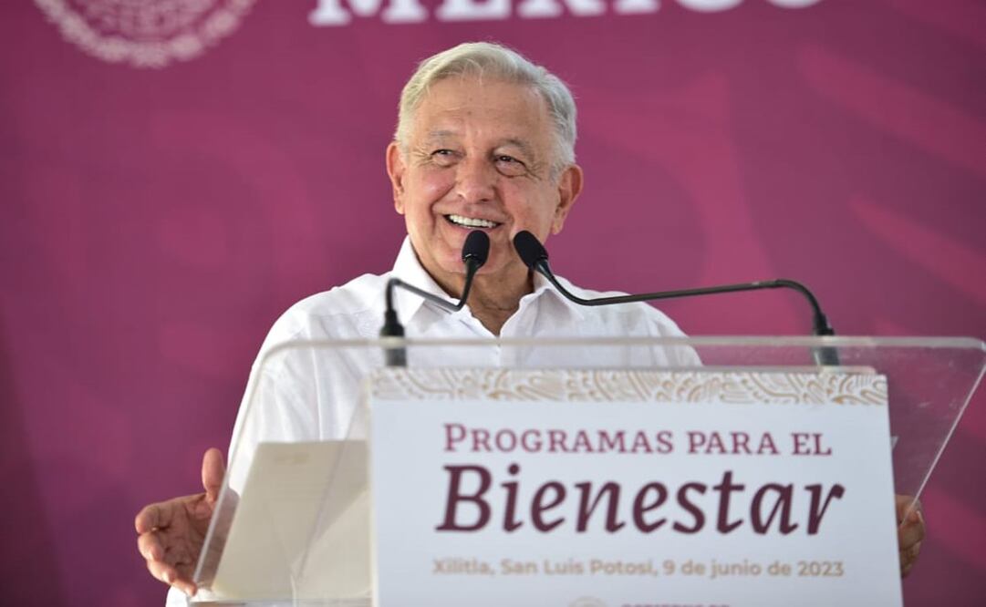 Presidente Andrés Manuel López Obrador en supervisión de Programas Bienestar de Xilitla, San Luis Potosí. Foto: Presidencia