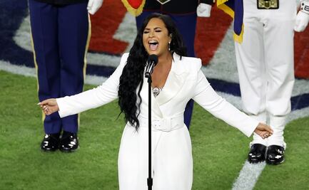 Demi Lovato entona segura el himno nacional de EU en el Super Bowl LIV