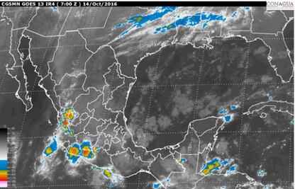Canales de baja presión provocarán lluvias en gran parte del país