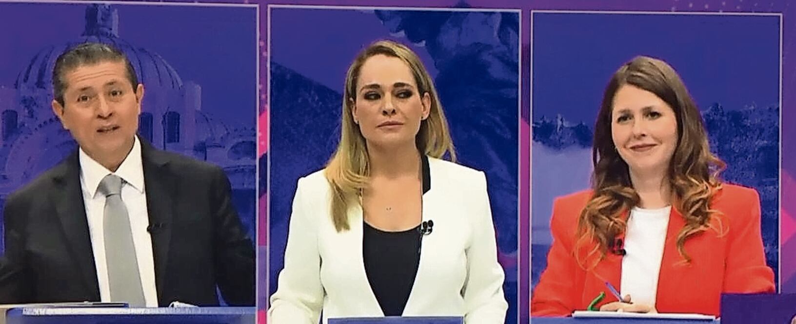 Giovani Gutiérrez, Hanna de la Madrid y Margarita Provencio, candidatos a la alcaldía de Coyoacán, presentaron sus propuestas para intentar ganar en la demarcación Foto: Especial