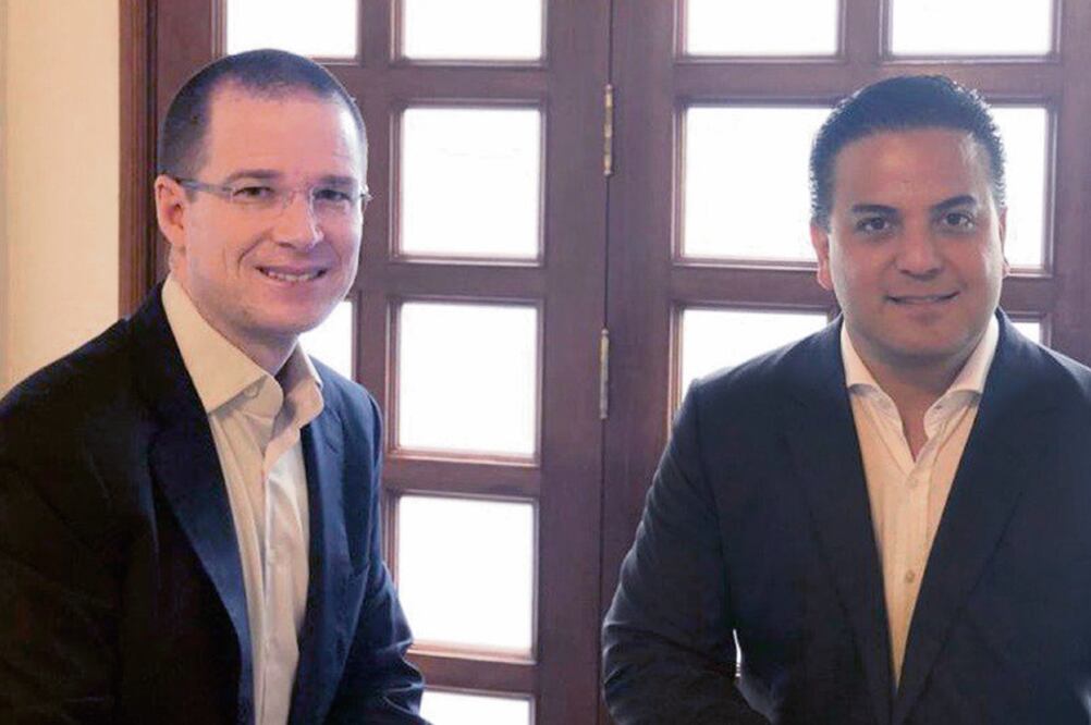 Está de vuelta. Ricardo Anaya y Damián Zepeda tuvieron un encuentro el día de ayer, en una oficina de la colonia Polanco. Foto: TOMADA DE TWITTER