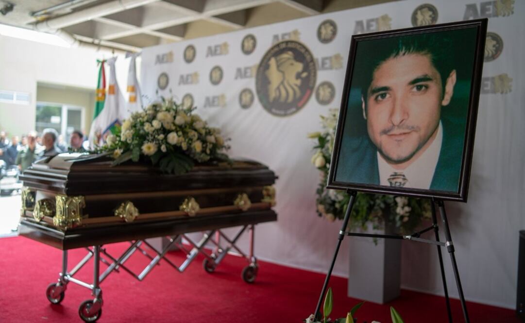 Homenaje a Raul Reyes Sánchez con Guardia de Honor. Foto: tomada de Twitter @FiscaliaNL