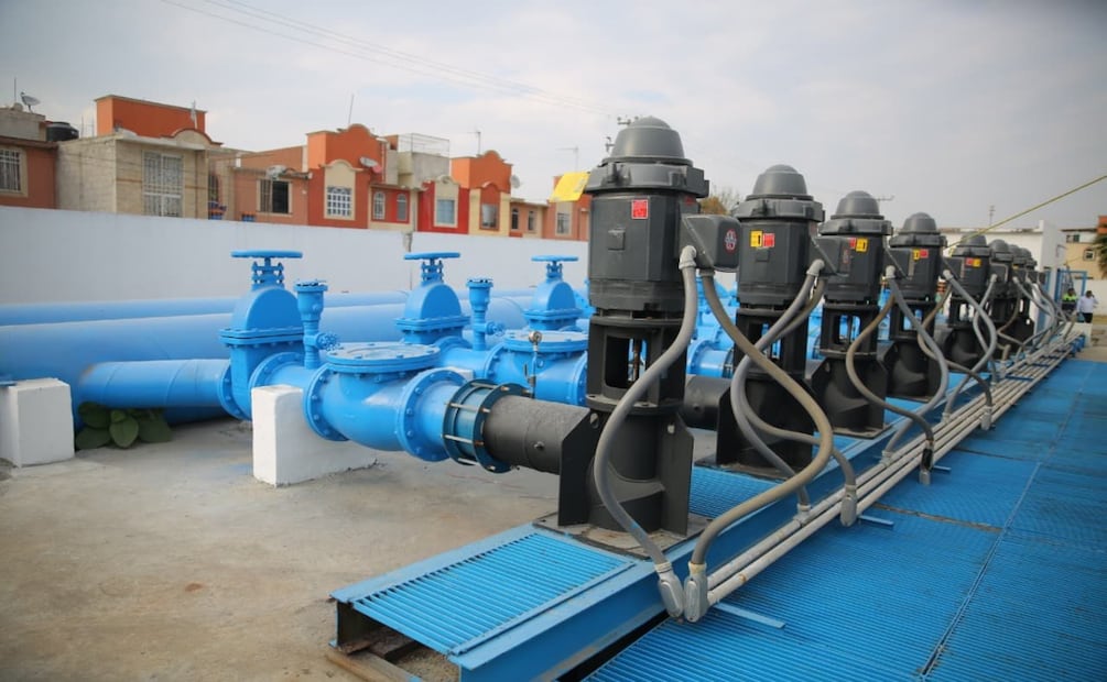 Rehabilitan pozo Benito Juárez en Ecatepec. Foto: Especial