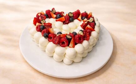 Receta de pavlova de chocolate y frambuesa para San Valentín