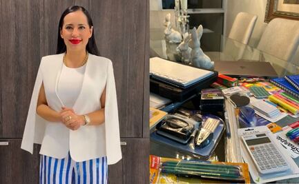 Tunden a Sandra Cuevas por mostrar útiles escolares de "primaria" para doctorado