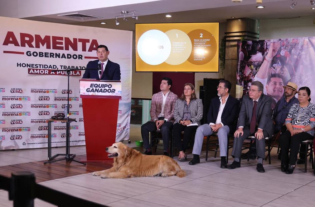 Alejandro Armenta, candidato a la gubernatura de Puebla por la coalición “Sigamos Haciendo Historia”. Foto: Especial