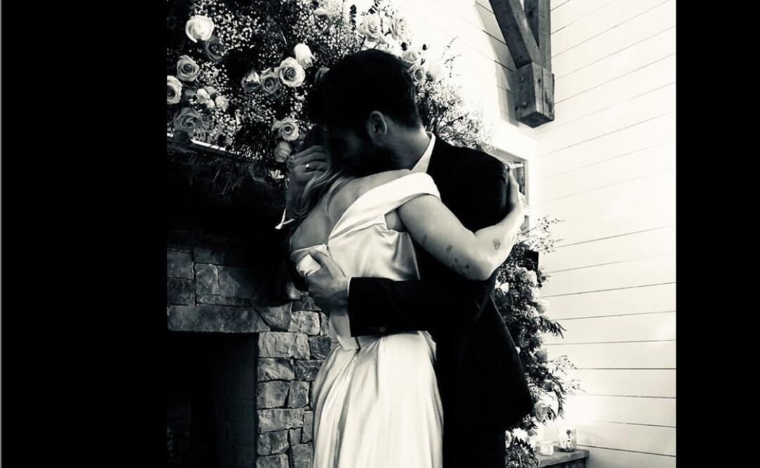 Miley Cyrus y Liam Hemsworth. Foto Instagram