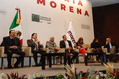 Arrancan diputados de Morena su reunión plenaria con Sánchez Cordero