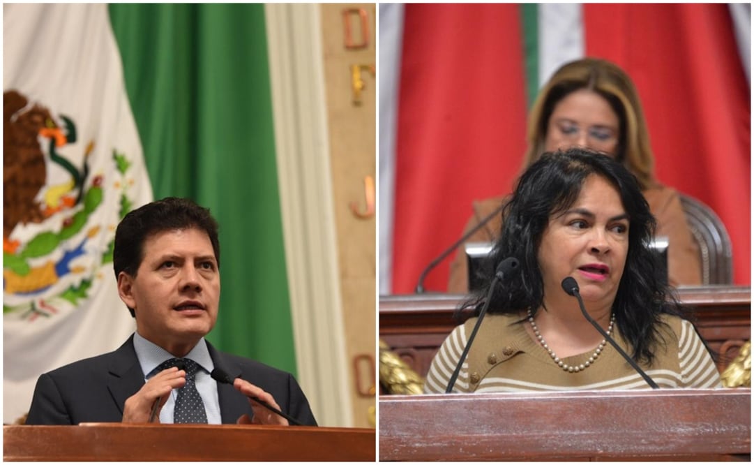 Víctor Hugo Lobo, del PRD y Margarita Saldaña, del PAN. Fotos: Especiales