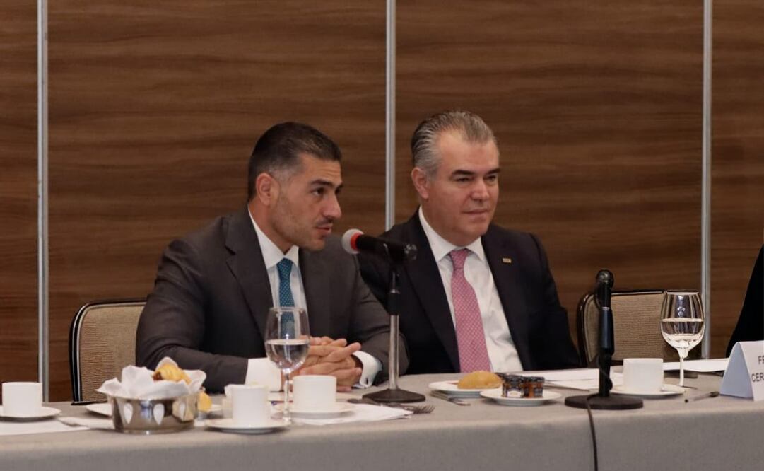 En la Reunión del CCE, liderada por Francisco Cervantes, el Secretario de Seguridad, Omar García Harfuch, se discutió con empresarios temas clave de seguridad para impulsar el desarrollo económico. (27/06/25) Fotos: CCE y Francisco Cervantes en X