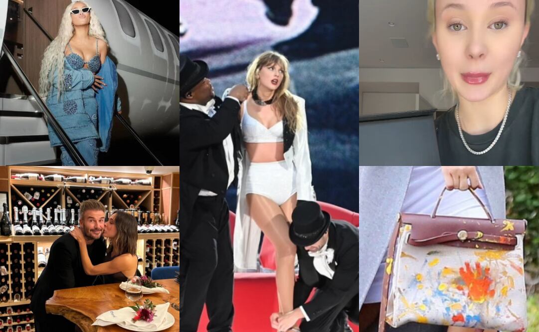 Beyoncé, David y Victoria Beckham, Taylor Swift, Alabama Barker y Kim Kardashian. Fotos: Instagram