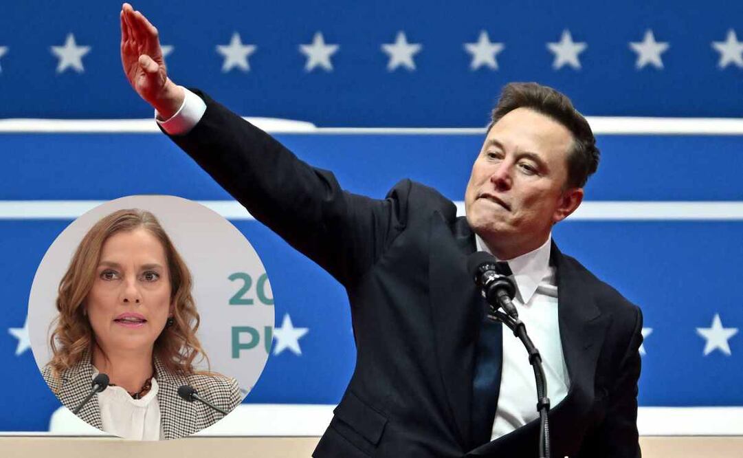 El director ejecutivo de Tesla y SpaceX, Elon Musk, hace gestos mientras habla durante el desfile inaugural en el Capitol One Arena, en Washington, DC, el 20 de enero de 2025. Foto: AFP