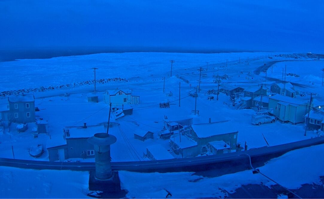 Otras localidades del estado de Alaska donde iniciará esta larga noche son Kaktovik, Point Hope y Anaktuvuk Pass. Foto: Sea Ice Group at the Geophysical Institute