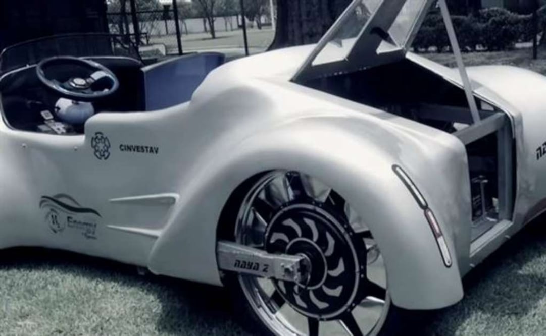 Desarrollado por investigadores del Cinvestav y del IPN. Puede alcanzar una velocidad de 35 km por hora y pesa 180 kilos