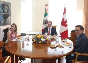 Dialogan Videgaray y Guajardo con ministra de Asuntos Exteriores de Canadá