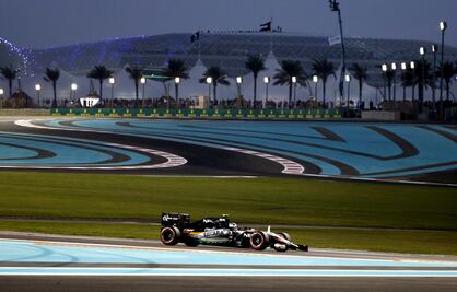 Gran día de prácticas para “Checo” Pérez en Abu Dhabi