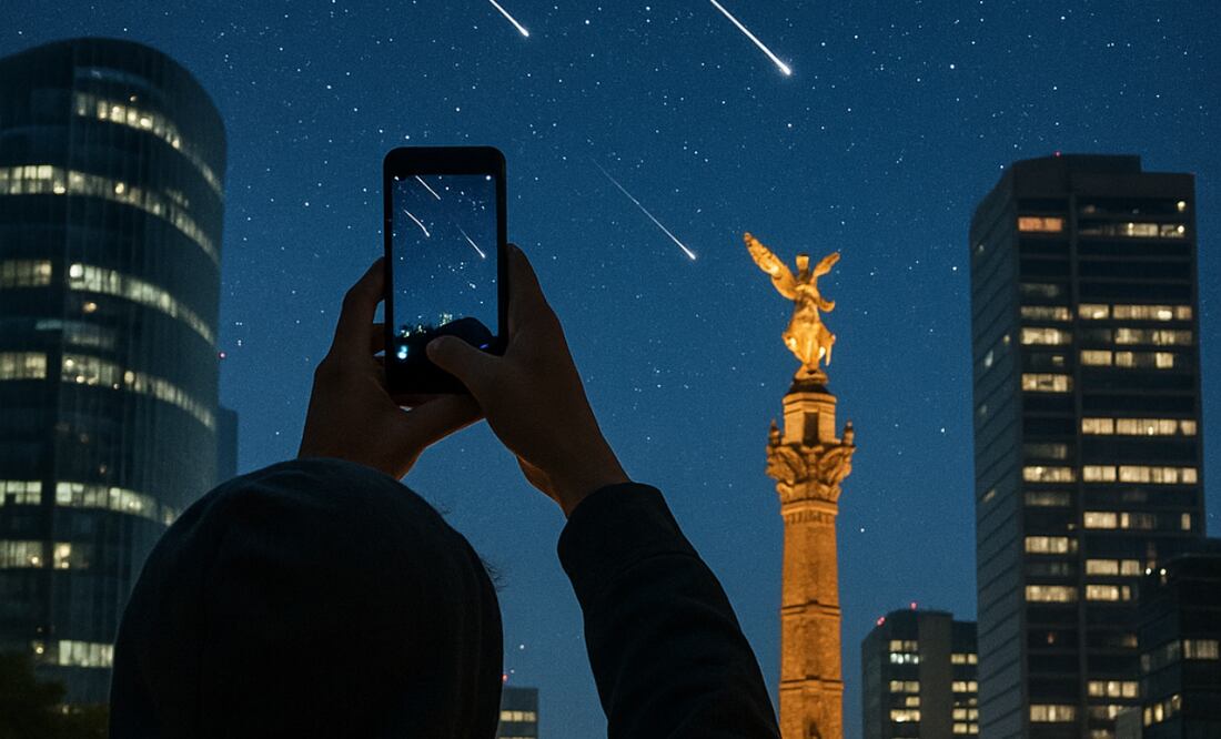 Esta es la fecha en la que podrás observar mejor la lluvia de estrellas Delta Acuáridas 2025 en México. Foto: Imagen creada con IA