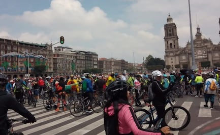 Realizan en Centro de la CDMX la primera rodada nacional por el Día Mundial Sin Automóvil