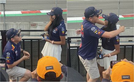 VIDEO: Pareja se compromete en las gradas del GP de México