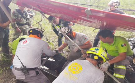 Cae avioneta en Nuevo León, deja un muerto y un herido 