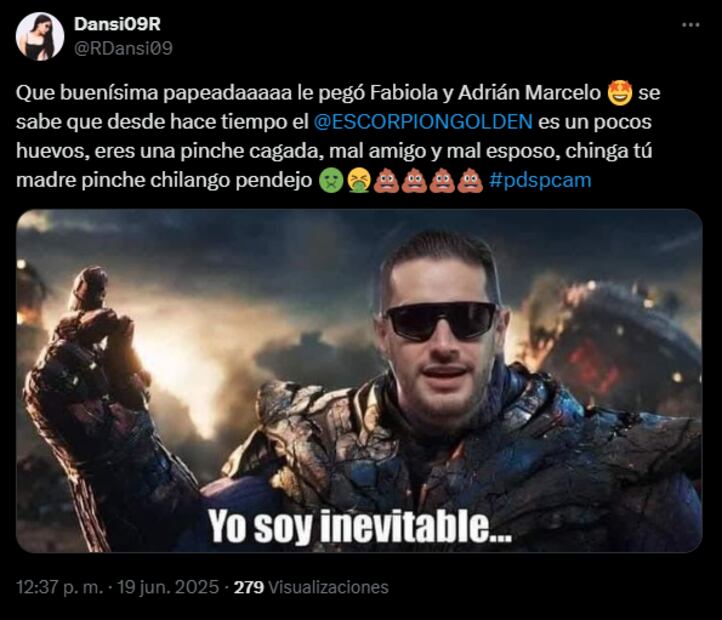 Guerra de memes Escorpión vs Adrián. Fotos. Redes Sociales