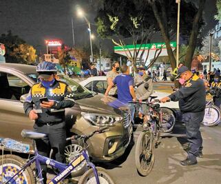 SSC suspende a 11 policías tras choque con ciclistas