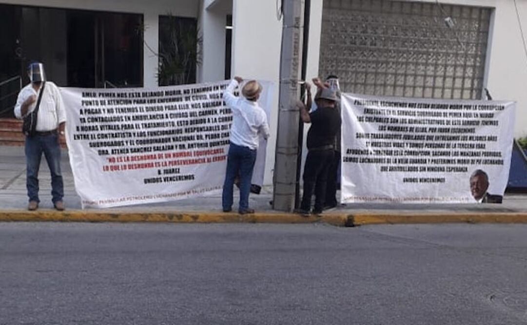 Los manifestantes bloquearon la calle 60, afuera del Consulado de Estados Unidos de Yucatán. Foto: Especial