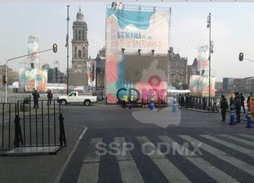 Cierran circulación en Zócalo por concierto de Caifanes
