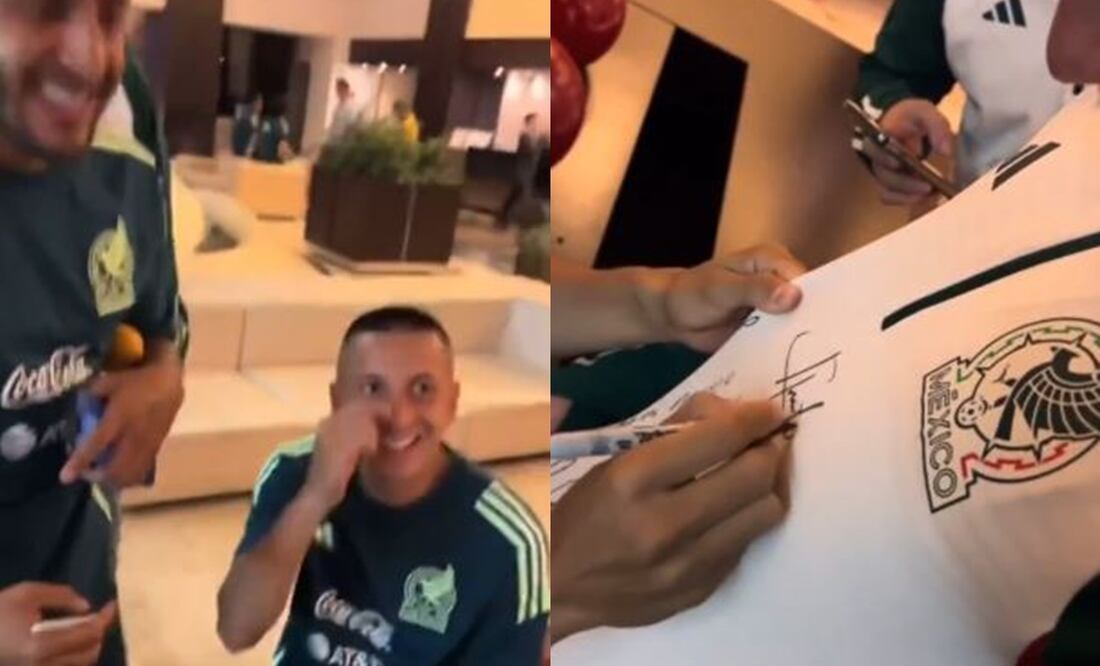 "Piojo" Alvarado falsifica el autógrafo de "Chicharito" Hernández - Foto: Especial