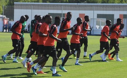Así se prepara Senegal antes de jugar contra Japón