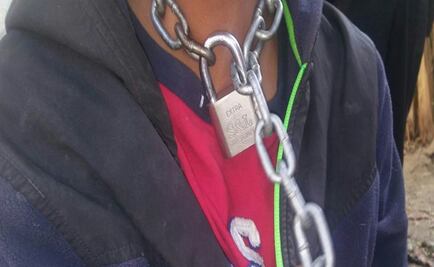 ​Rescatan a niño encadenado a un árbol en Aguascalientes