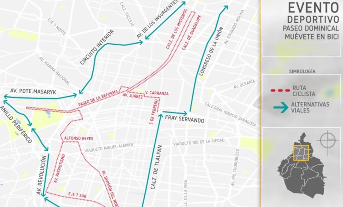 El Centro de Información Vial de la Secretaría de Seguridad Pública de la Ciudad de México informó de los cierres viales. (Foto: Archivo)