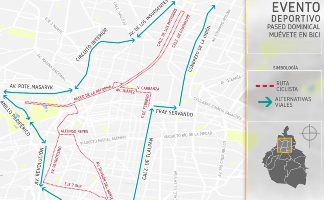 El Centro de Información Vial de la Secretaría de Seguridad Pública de la Ciudad de México informó de los cierres viales. (Foto: Archivo)