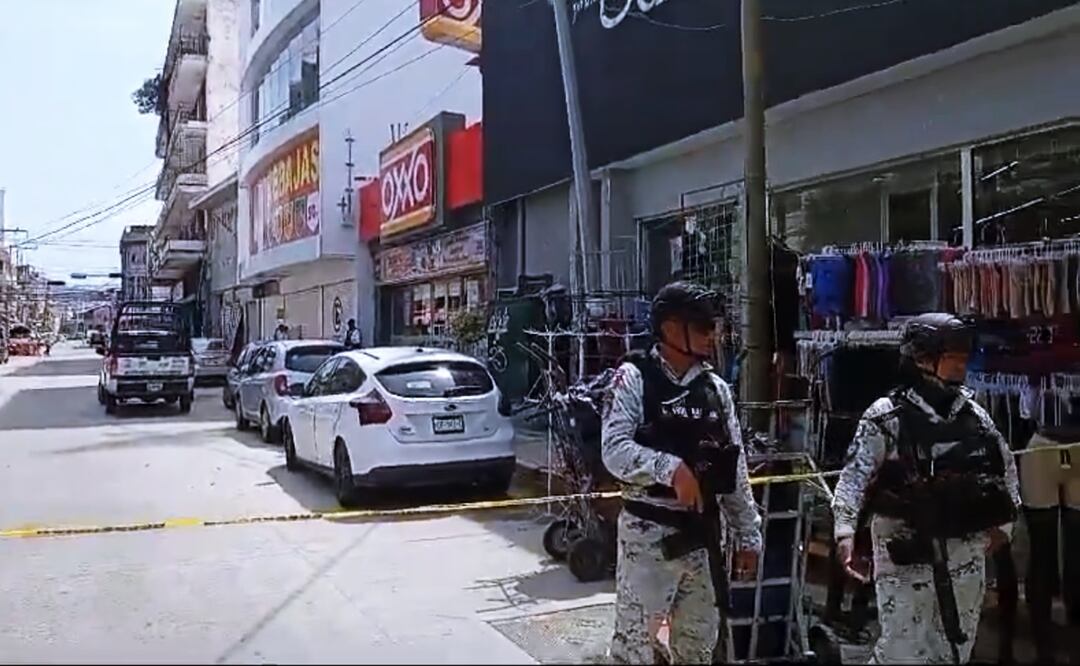 Enfrentamiento armado en Acapulco deja un policía herido y suspende simulacro nacional en la zona. Foto: Captura de pantalla