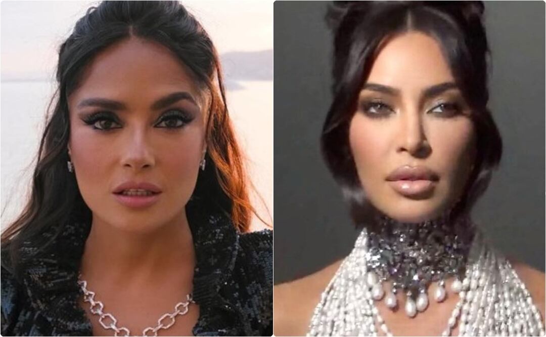 salma Hayek y kim kardashian