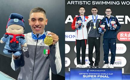 Diego Villalobos conquista la medalla de oro; el mexicano brilló en la Copa del Mundo de Natación Artística