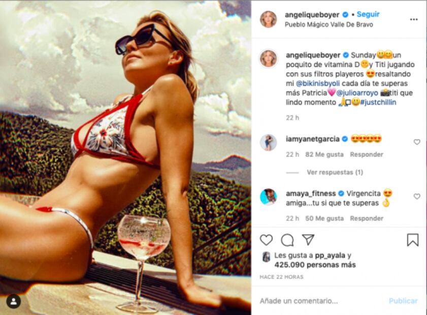 El diminuto bikini de Angelique Boyer que encendió las redes sociales