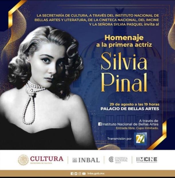 Silvia Pinal tiene el atuendo pero no las palabras para su homenaje